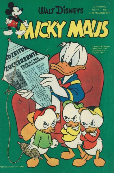 Micky Maus 1957/ 19 (Z1-2, R), Ehapa