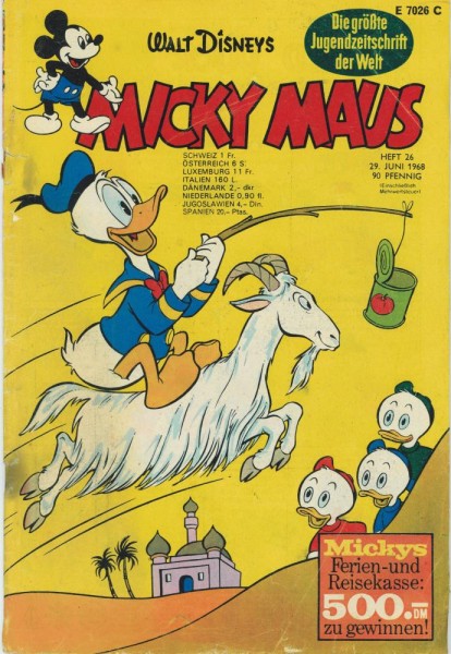 Micky Maus 1968/ 26 (Z2, R), Ehapa