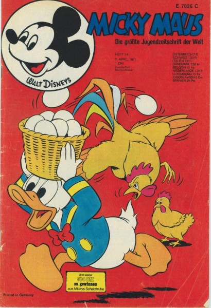 Micky Maus 1971/ 14 (Z2-), Ehapa