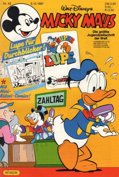 Micky Maus 1987/ 42 (Z0-1), Ehapa