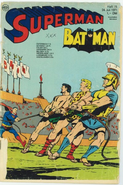 Superman 1971/ 15 (Z3, Sz), Ehapa