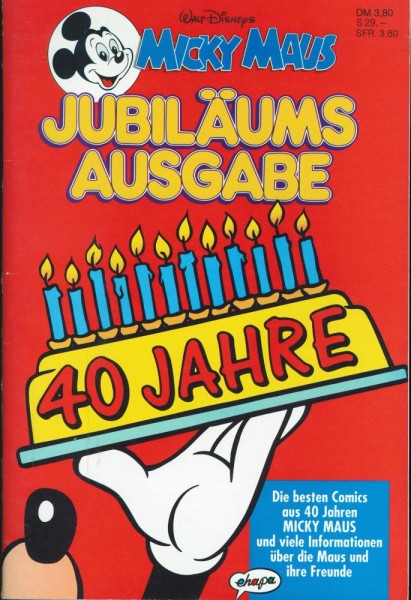 Micky Maus Jubiläumsausgabe 40 Jahre (Z1), Ehapa