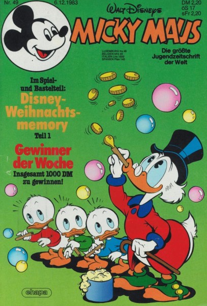 Micky Maus 1983/ 49 (Z1), Ehapa