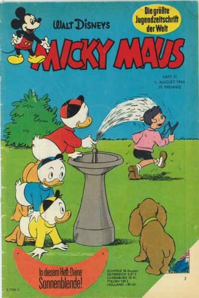 Micky Maus 1964/ 31 (Z1-2, Sm), Ehapa