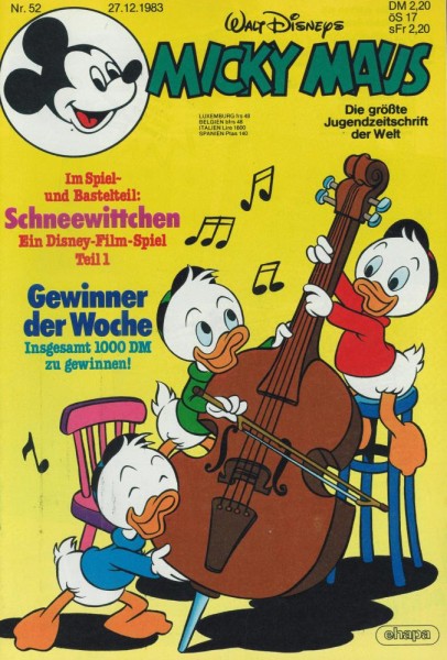Micky Maus 1983/ 52 (Z0-1/1), Ehapa
