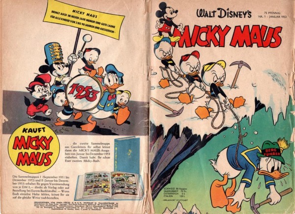 Micky Maus 1953/ 1 (Z3-4), Ehapa