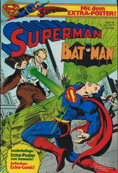 Superman 1977/ 14 (Z1-2, Sm), Ehapa