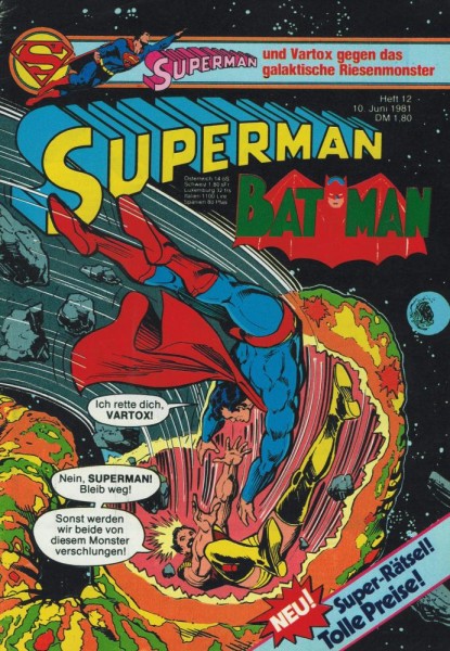 Superman 1981/ 12 (Z1, Sm), Ehapa
