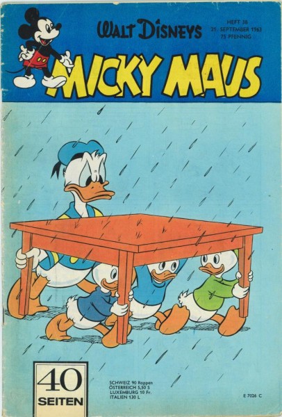 Micky Maus 1963/ 38 (Z1-2, Sm), Ehapa
