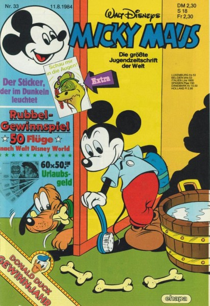 Micky Maus 1984/ 33 (Z1), Ehapa