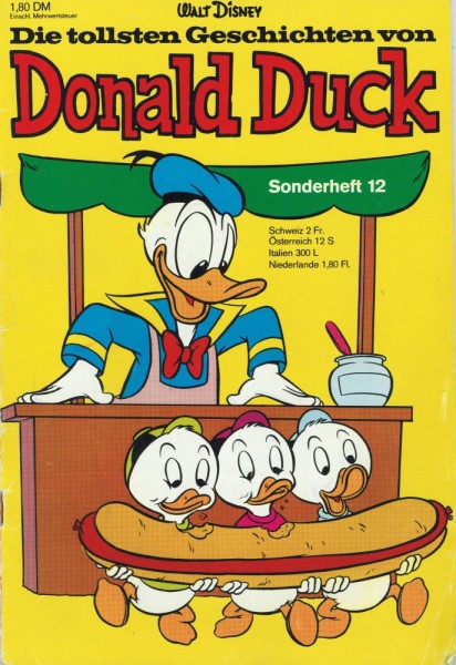 Die tollsten Geschichten von Donald Duck Sonderheft 12 (Z1-2), Ehapa