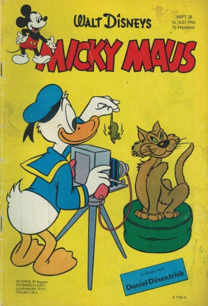 Micky Maus 1962/ 28 (Z2, Sm, Sz), Ehapa