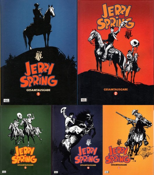 Jerry Spring Gesamtausgabe 1-5 (Z0, 1. Auflage), Ehapa