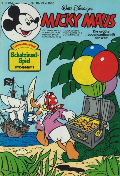 Micky Maus 1980/ 18 (Z0-1), Ehapa