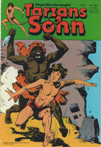 Tarzans Sohn 1981/ 7 (Z1-2, Sz), Ehapa