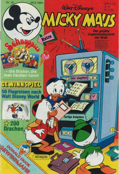 Micky Maus 1984/ 40 (Z1), Ehapa