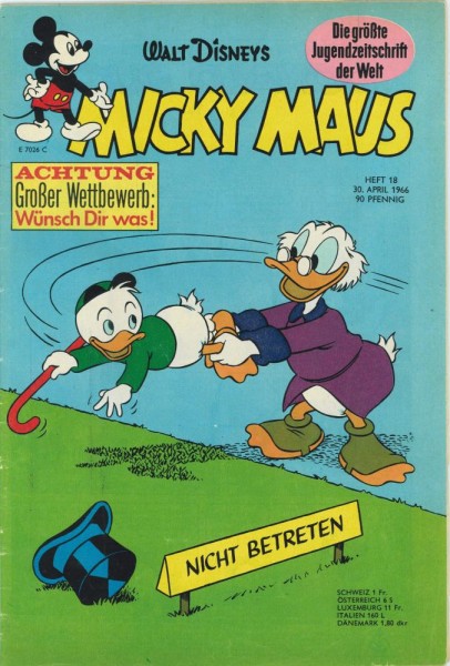 Micky Maus 1966/ 18 (Z1), Ehapa