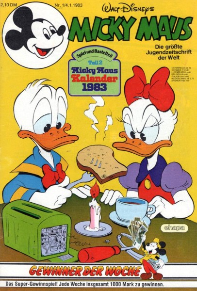 Micky Maus 1983/ 1 (Z1), Ehapa