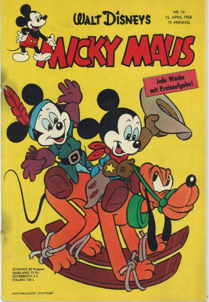 Micky Maus 1958/ 14 (Z2, R), Ehapa