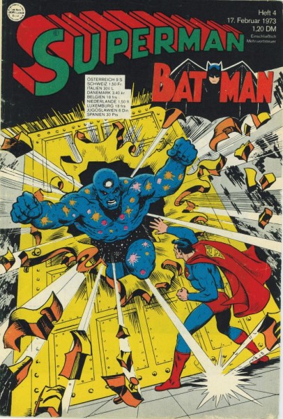 Superman 1973/ 4 (Z2, Sz, Sm), Ehapa