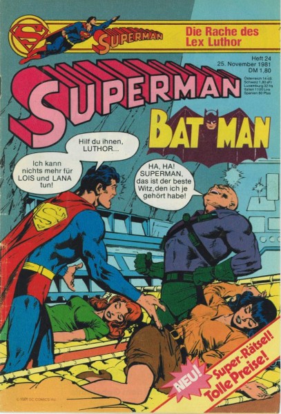 Superman 1981/ 24 (Z1-), Ehapa