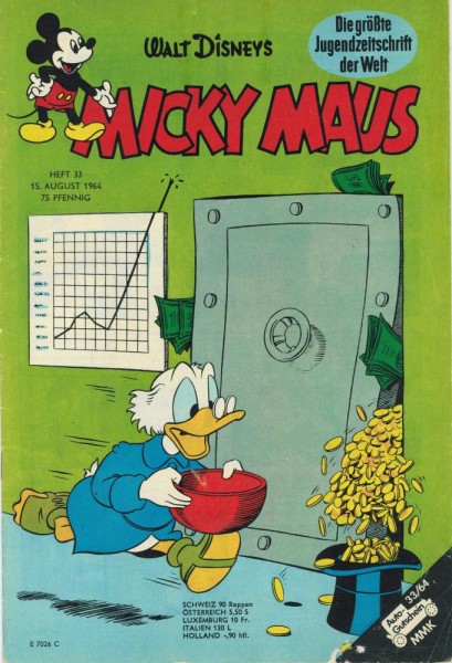 Micky Maus 1964/ 33 (Z1-2, Sm), Ehapa