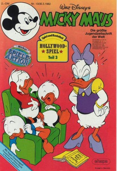 Micky Maus 1982/ 13 (Z0-1), Ehapa