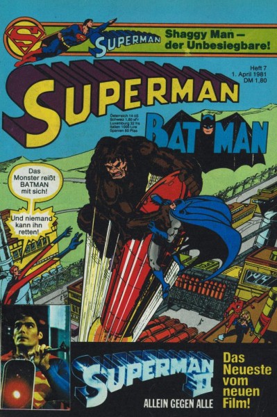 Superman 1981/ 8 (Z0-1), Ehapa