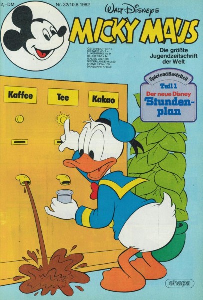 Micky Maus 1982/ 32 (Z0), Ehapa