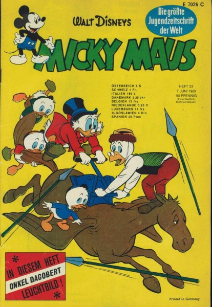 Micky Maus 1969/ 23 (Z1-2), Ehapa