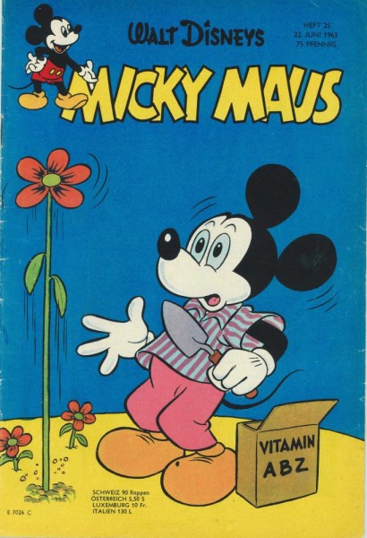 Micky Maus 1963/ 25 (Z2, Sm), Ehapa