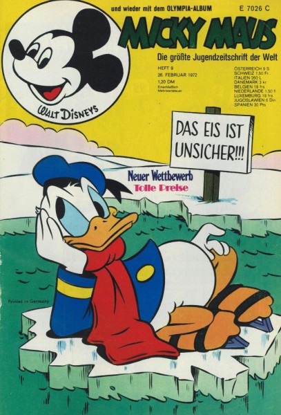 Micky Maus 1972/ 9 (Z1-, SM), Ehapa
