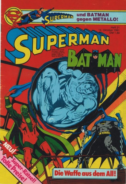 Superman 1981/ 21 (Z1), Ehapa