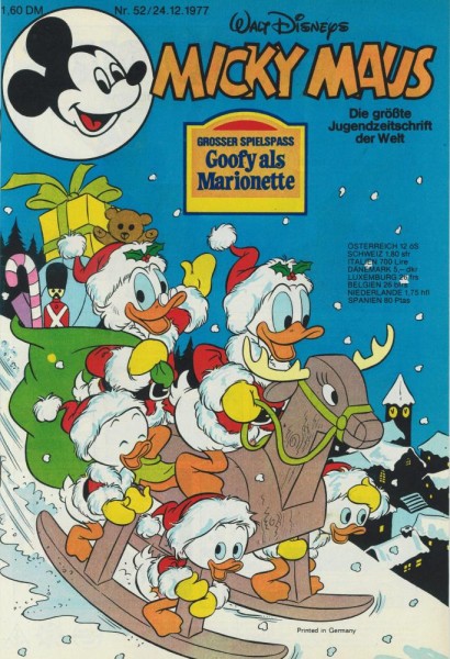 Micky Maus 1977/ 52 (Z0-1), Ehapa