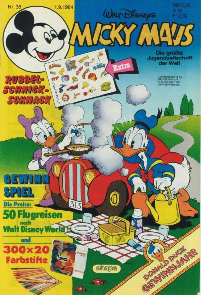 Micky Maus 1984/ 36 (Z1), Ehapa