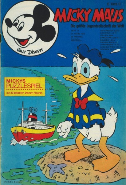 Micky Maus 1970/ 12 (Z1-2), Ehapa