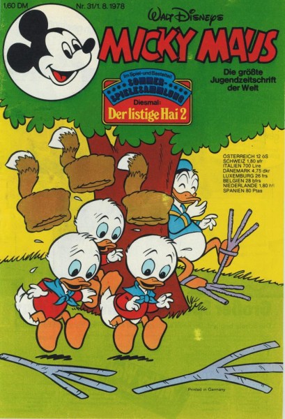 Micky Maus 1978/ 31 (Z0-1/1), Ehapa