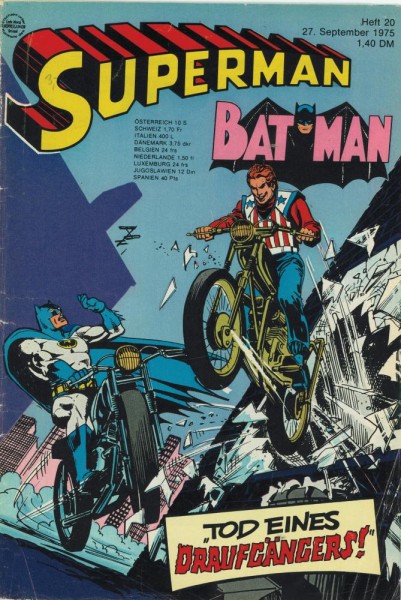 Superman 1975/ 20 (Z1-2/2, Sm, Sz), Ehapa