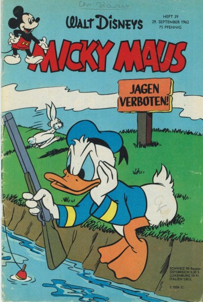 Micky Maus 1962/ 39 (Z2-3, Sz), Ehapa