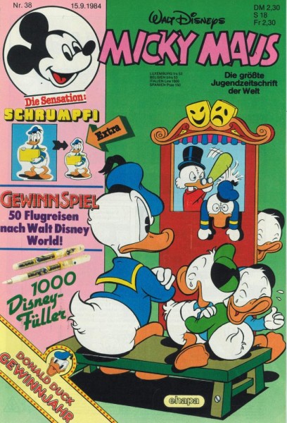 Micky Maus 1984/ 38 (Z0-1/1), Ehapa