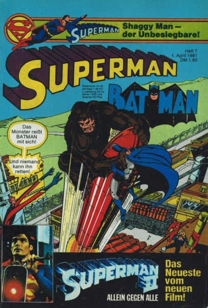 Superman 1981/ 7 (Z1), Ehapa