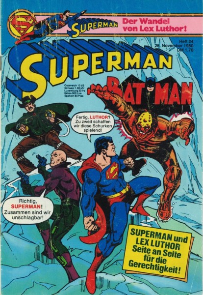 Superman 1980/ 24 (Z2, Sm), Ehapa