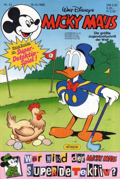 Micky Maus 1986/ 43 (Z1), Ehapa
