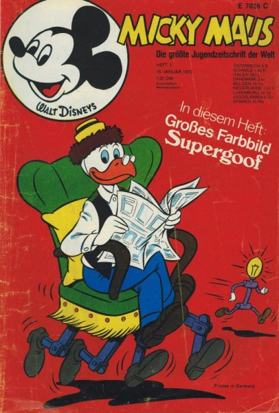 Micky Maus 1972/ 3 (Z1-2), Ehapa