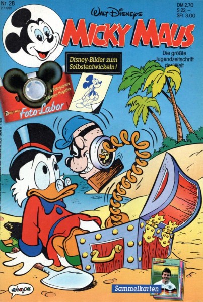 Micky Maus 1992/ 28 (Z0-1), Ehapa