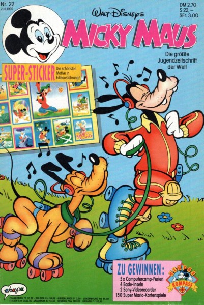 Micky Maus 1992/ 22 (Z0-1), Ehapa
