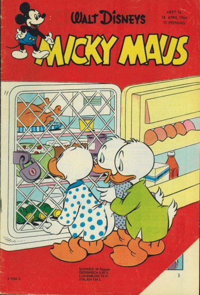 Micky Maus 1964/ 16 (Z1-2, Sm), Ehapa