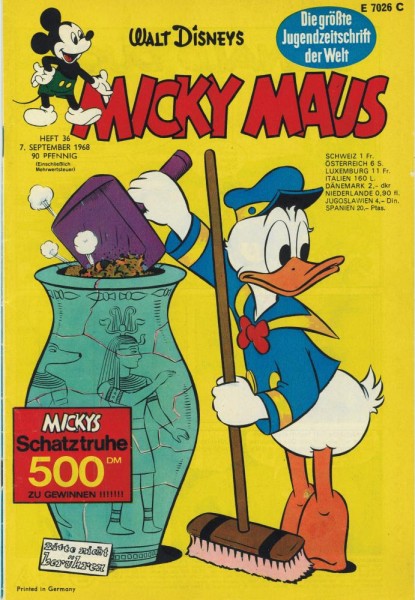 Micky Maus 1968/ 36 (Z1-2), Ehapa