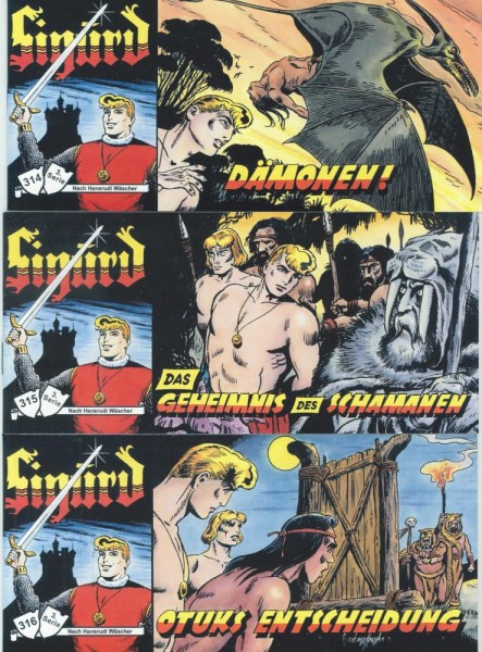 Sigurd Piccolo 3. Serie 314-316 (Nd mit neuen Titelbildern), Ingraban Ewald