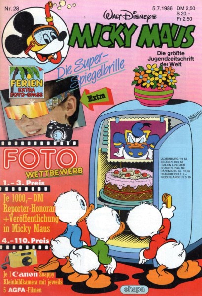Micky Maus 1986/ 28 (Z0-1), Ehapa